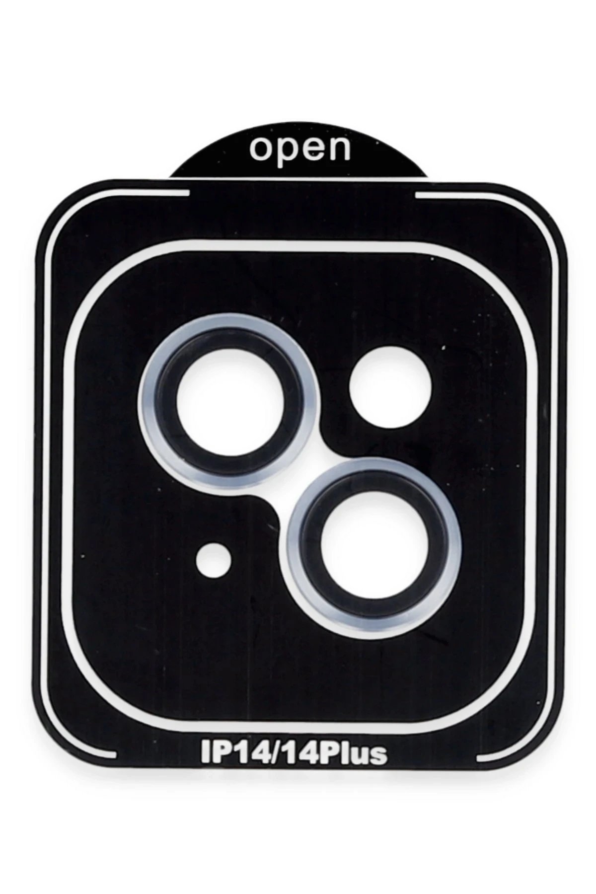 iPhone 14 PVD Metal Kamera Lens - Mavi-(5796)