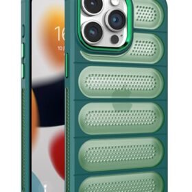 iPhone 15 Pro Max Kılıf Airmax Silikon Kapak - Koyu Yeşil-(5796)