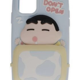 iPhone 12 Kılıf Poky Karakter Silikon Kapak - Desen 3-(5796)