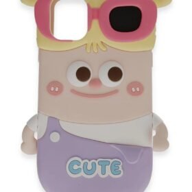 iPhone 15 Kılıf Poky Karakter Silikon Kapak - Desen 8-(5796)