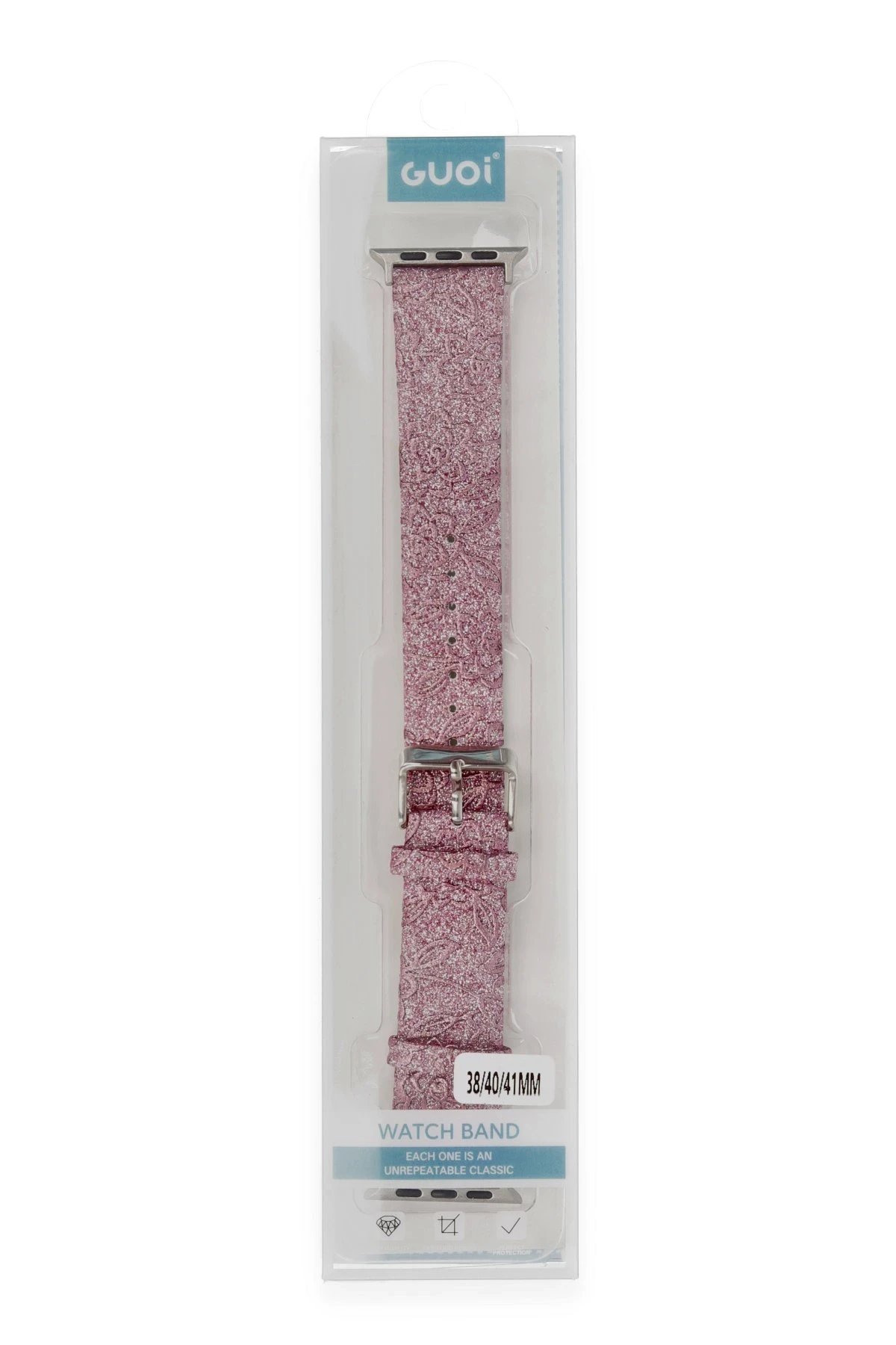 Apple Watch 38mm Creeper Desenli Kordon - Rose Gold-(5796) - Görsel 4