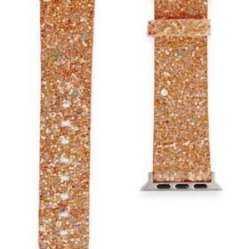 Apple Watch 42mm Starry Taşlı Kordon - Pudra-(5796)