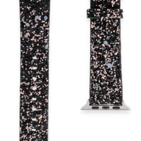Apple Watch 42mm Starry Taşlı Kordon - Siyah-(5796)