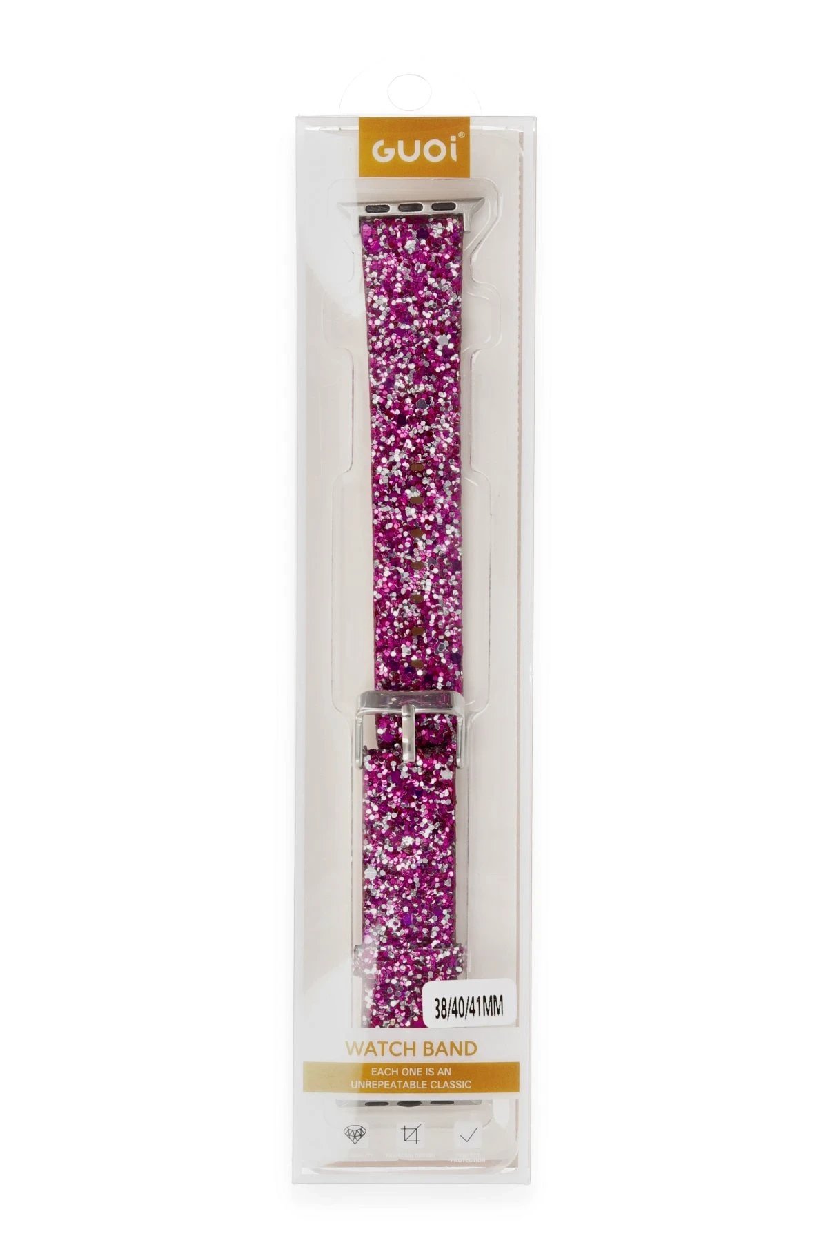 Apple Watch 42mm Starry Taşlı Kordon - Derin Mor-(5796) - Görsel 2