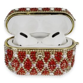 Airpods Pro 2 (2.nesil) Klor Taşlı Kılıf - Desen 1-(5796)