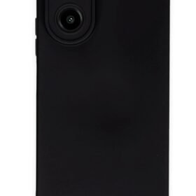 Oppo A38 Kılıf Nano içi Kadife Silikon - Siyah-(5796)