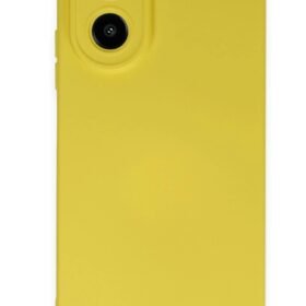 Oppo A38 Kılıf Nano içi Kadife Silikon - Sarı-(5796)