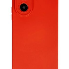 Oppo A38 Kılıf Nano içi Kadife Silikon - Kırmızı-(5796)