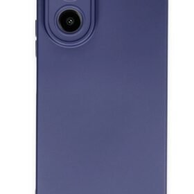 Oppo A38 Kılıf Nano içi Kadife Silikon - Lacivert-(5796)