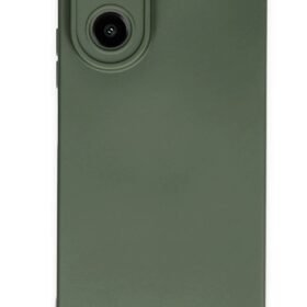 Oppo A38 Kılıf Nano içi Kadife Silikon - Koyu Yeşil-(5796)