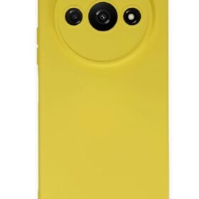 Xiaomi Redmi A3 4G Kılıf Nano içi Kadife Silikon - Sarı-(5796)