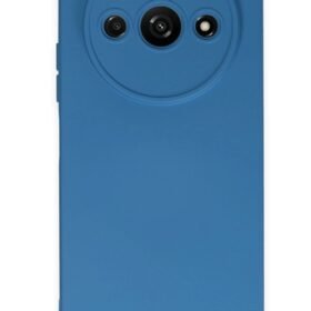Xiaomi Redmi A3 4G Kılıf Nano içi Kadife Silikon - Mavi-(5796)