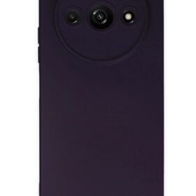 Xiaomi Redmi A3 4G Kılıf Nano içi Kadife Silikon - Mor-(5796)