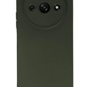 Xiaomi Redmi A3 4G Kılıf Nano içi Kadife Silikon - Koyu Yeşil-(5796)