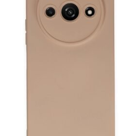 Xiaomi Redmi A3 4G Kılıf Nano içi Kadife Silikon - Pudra-(5796)