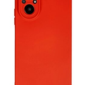 Realme 12 Lite Kılıf Nano içi Kadife Silikon - Kırmızı-(5796)