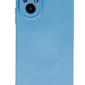 Realme 12 Lite Kılıf Nano içi Kadife Silikon - Mavi-(5796)