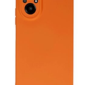 Realme 12 Lite Kılıf Nano içi Kadife Silikon - Turuncu-(5796)