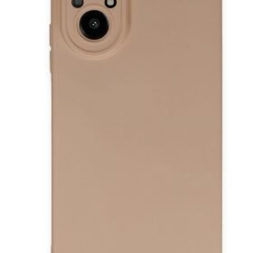 Realme 12 Lite Kılıf Nano içi Kadife Silikon - Pudra-(5796)