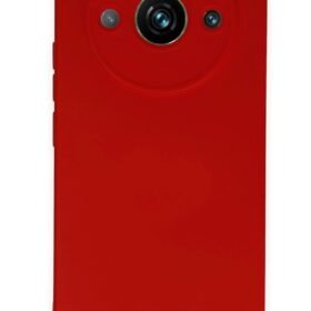 Realme 11 Pro Kılıf Nano içi Kadife Silikon - Kırmızı-(5796)