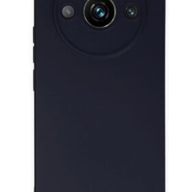 Realme 11 Pro Kılıf Nano içi Kadife Silikon - Lacivert-(5796)