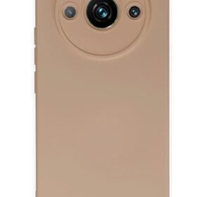 Realme 11 Pro Kılıf Nano içi Kadife Silikon - Pudra-(5796)