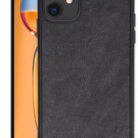 iPhone 11 Kılıf Aras Deri Kapak - Siyah-(5796)