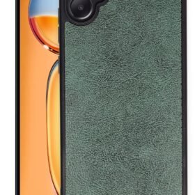 Samsung Galaxy A05 Kılıf Aras Deri Kapak - Koyu Yeşil-(5796)