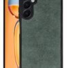 Samsung Galaxy A15 4G Kılıf Aras Deri Kapak - Koyu Yeşil-(5796)