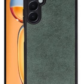 Samsung Galaxy A25 5G Kılıf Aras Deri Kapak - Koyu Yeşil-(5796)