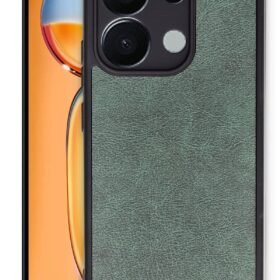 Xiaomi Redmi Note 13 4G Kılıf Aras Deri Kapak - Koyu Yeşil-(5796)