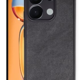 Xiaomi Redmi Note 13 Pro 4G Kılıf Aras Deri Kapak - Siyah-(5796)