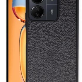 Xiaomi Redmi 13C Kılıf Aras Deri Kapak - Siyah-(5796)