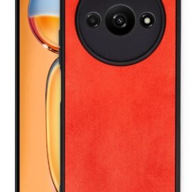 Xiaomi Redmi A3 4G Kılıf Aras Deri Kapak - Kırmızı-(5796)