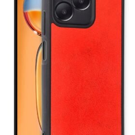 Realme Note 50 4G Kılıf Aras Deri Kapak - Kırmızı-(5796)