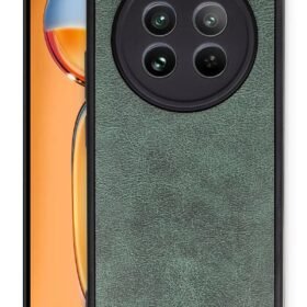 Realme 12 5G Kılıf Aras Deri Kapak - Koyu Yeşil-(5796)