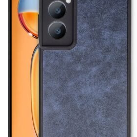 Realme C65 Kılıf Aras Deri Kapak - Lacivert-(5796)