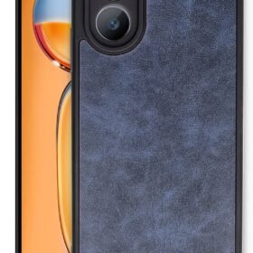 Oppo A38 Kılıf Aras Deri Kapak - Lacivert-(5796)