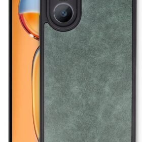 Oppo A38 Kılıf Aras Deri Kapak - Koyu Yeşil-(5796)