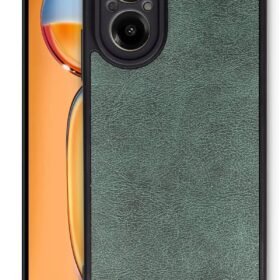 Realme 12 Lite Kılıf Aras Deri Kapak - Koyu Yeşil-(5796)