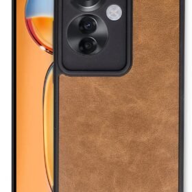 Oppo Reno 11F Kılıf Aras Deri Kapak - Taba-(5796)