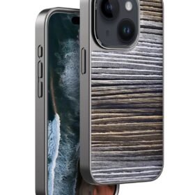 iPhone 15 Wave Kapak - Sarı-(5796)