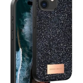 iPhone 11 Bright Simli Kapak - Siyah-(5796)