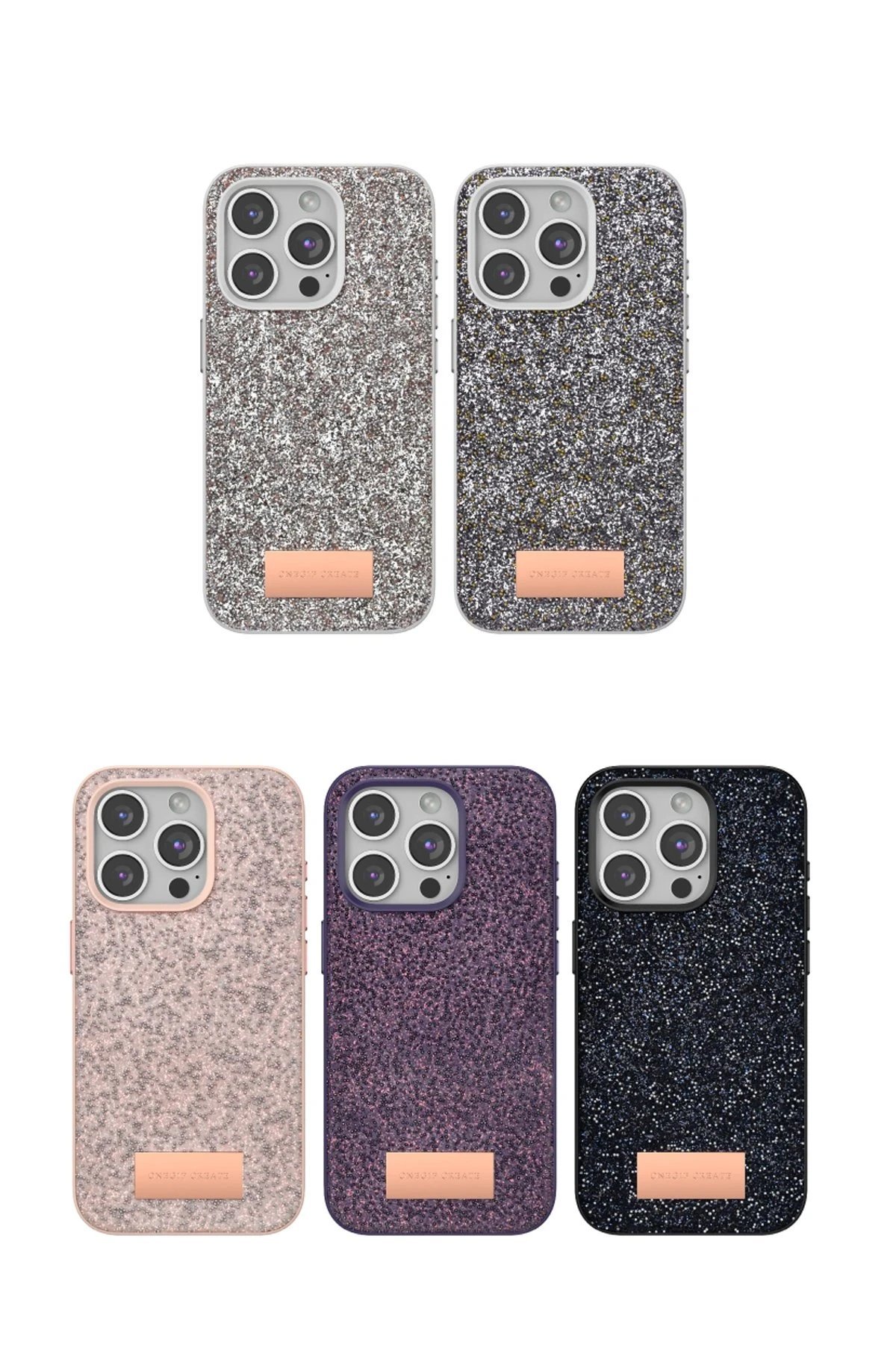 iPhone 14 Pro Bright Simli Kapak - Derin Mor-(5796) - Görsel 2