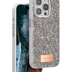 iPhone 15 Pro Bright Simli Kapak - Gold-(5796)