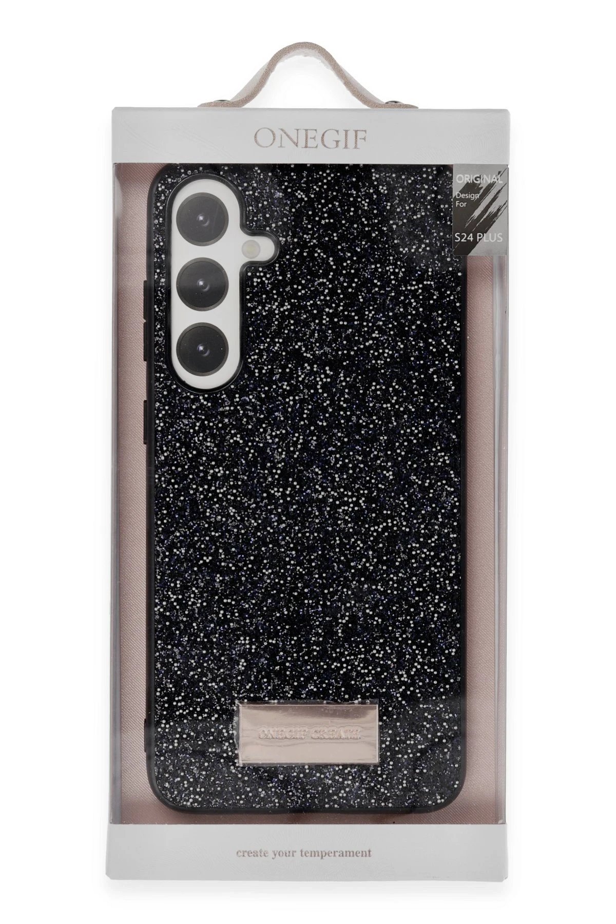 Samsung Galaxy A05S Bright Simli Kapak - Gümüş-(5796) - Görsel 3