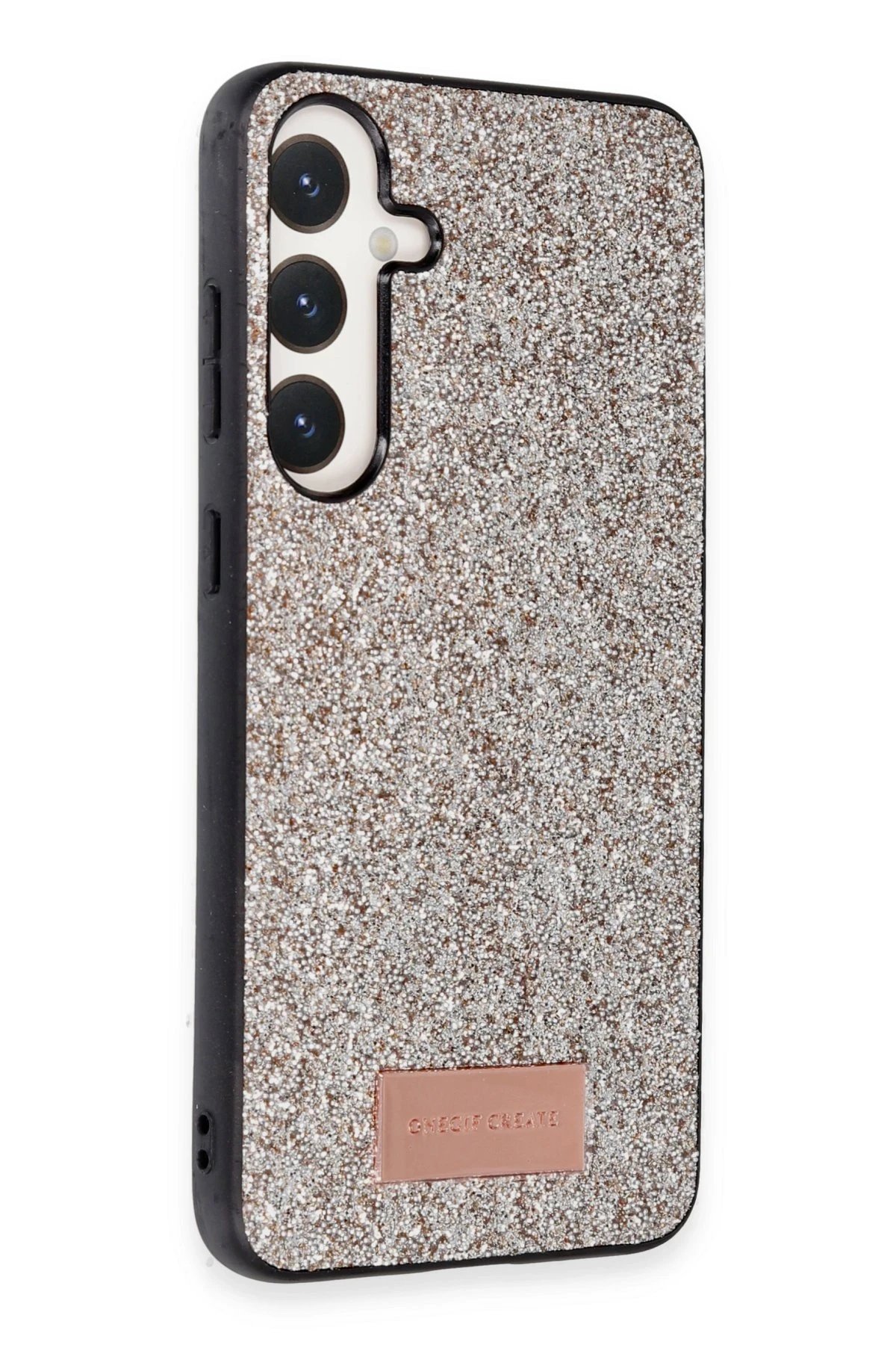 Samsung Galaxy A05S Bright Simli Kapak - Gold-(5796) - Görsel 2