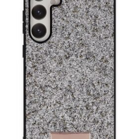 Samsung Galaxy A55 5G Bright Simli Kapak - Gümüş-(5796)