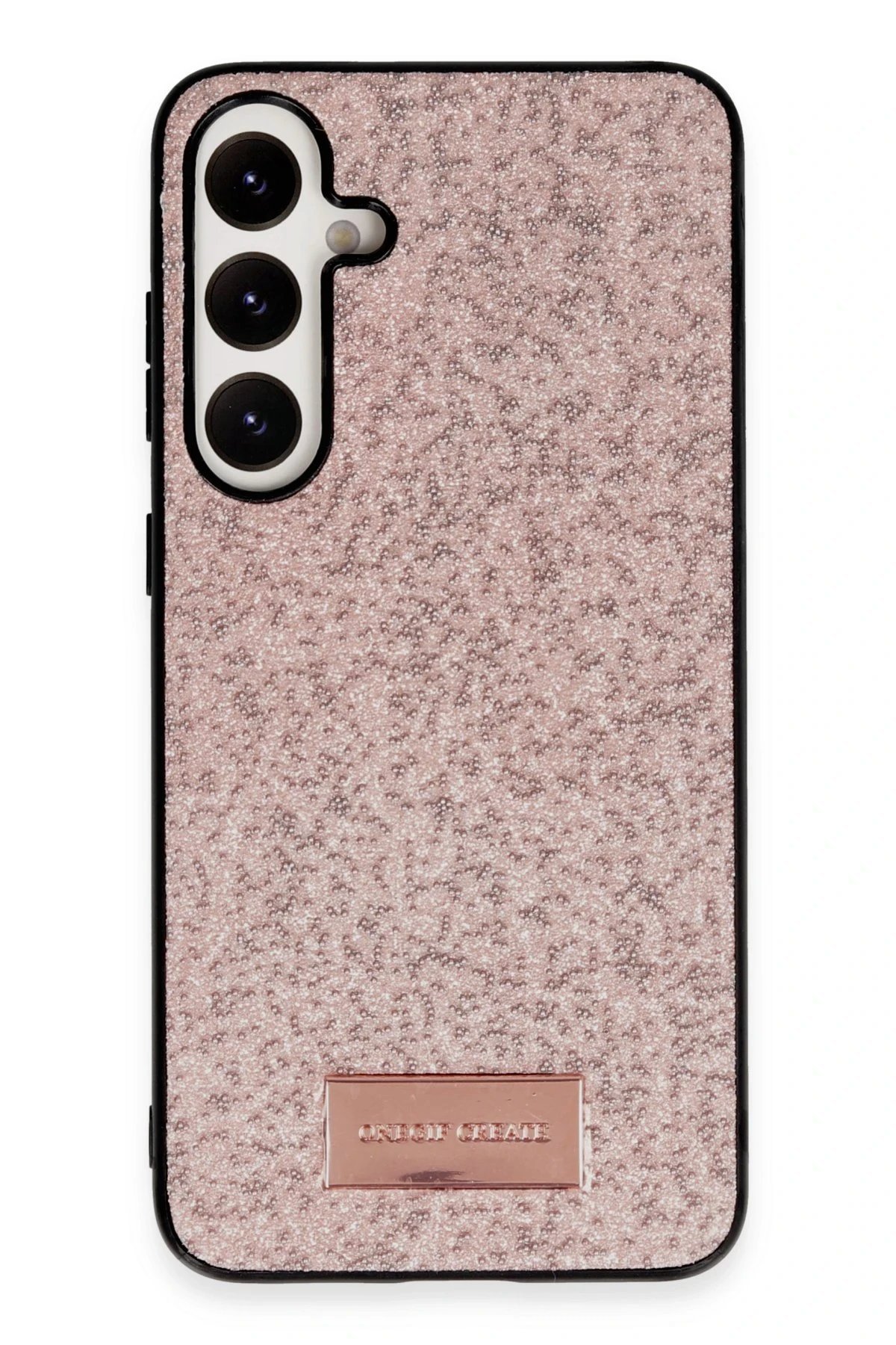 Samsung Galaxy A34 5G Bright Simli Kapak - Pembe-(5796)