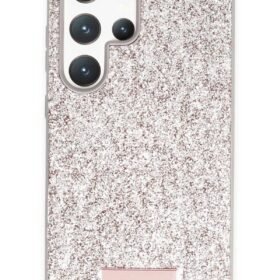 Samsung Galaxy S23 Ultra Bright Simli Kapak - Gold-(5796)